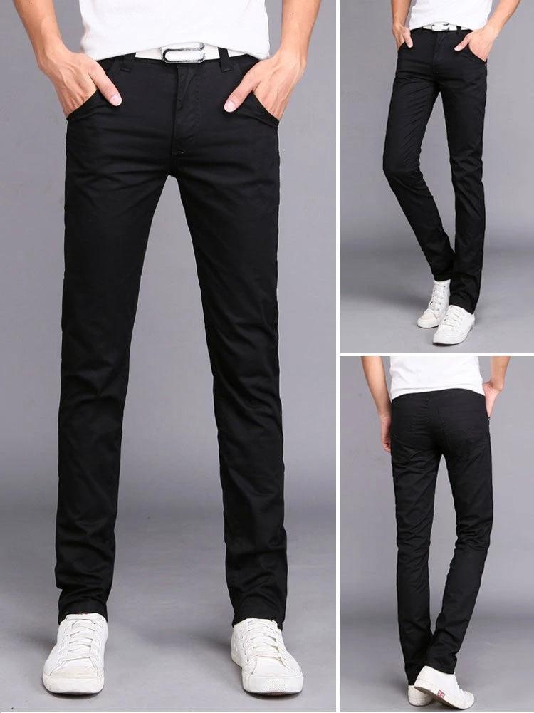 Men's Trendy Slim Four Seasons Long Pants by GJG Denim