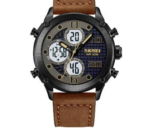 Outdoor Sports Men's Electronic Watch Dual Movement Multifunctional by GJG Denim