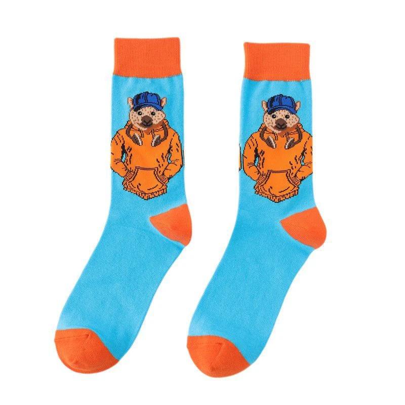 Anime Cartoon Trendy Socks For Men by GJG Denim