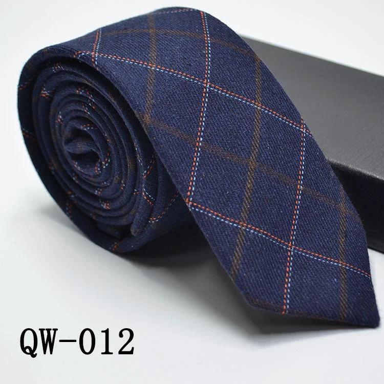 Men's Super Narrow Wool-like Elegant Tie by GJG Denim
