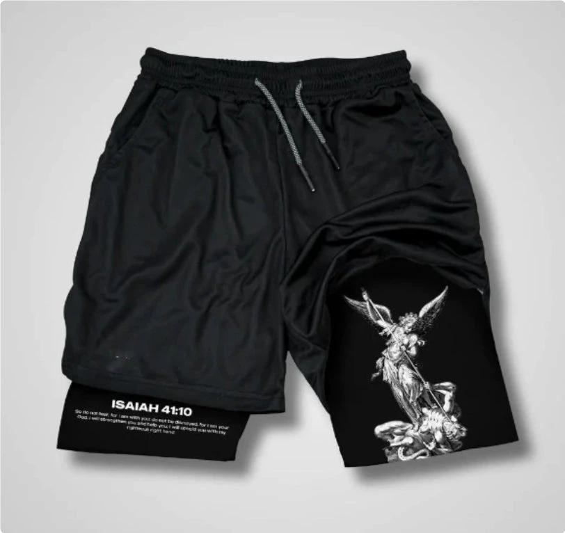 3D Digital-printed Shorts With A Double-layer Design For Men by GJG Denim