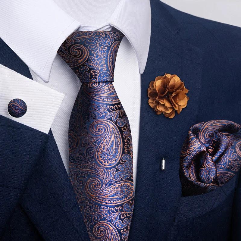 Men's Tie and Pocket Square Combo by GJG Denim