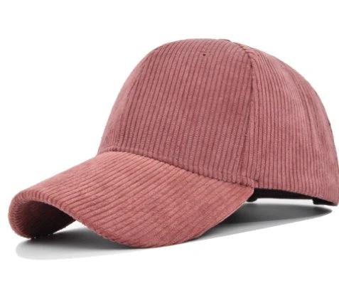 Versatile Curved Brim Corduroy Hat by GJG Denim