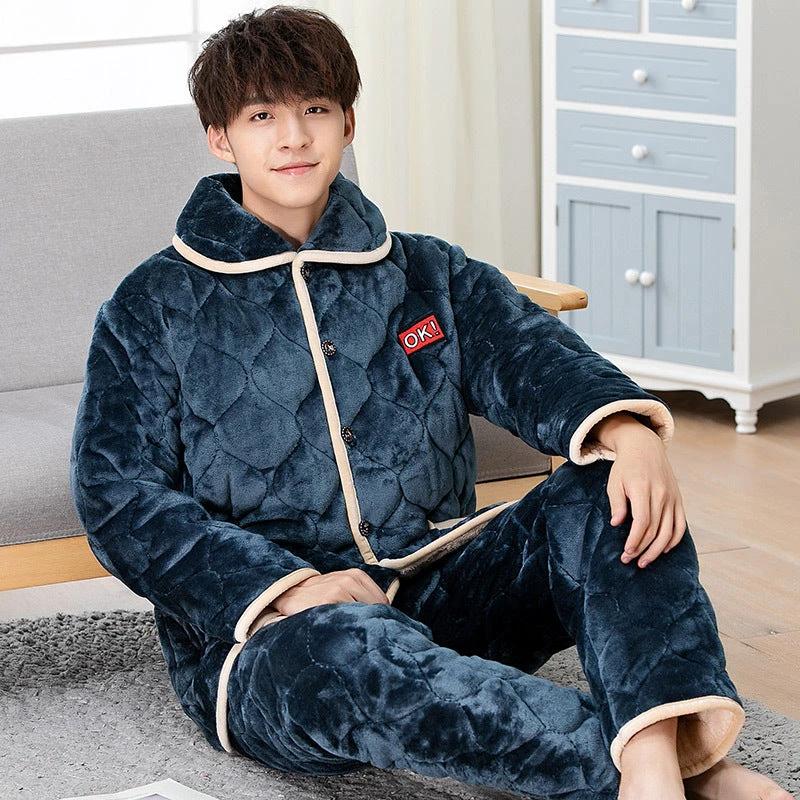 Men's Quilted Pajamas by GJG Denim