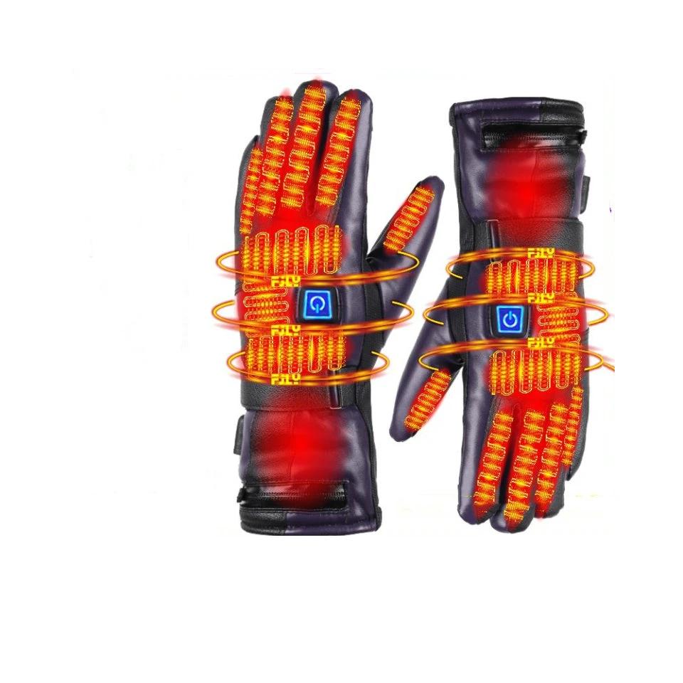 Men's Warm Waterproof Heating Gloves by GJG Denim
