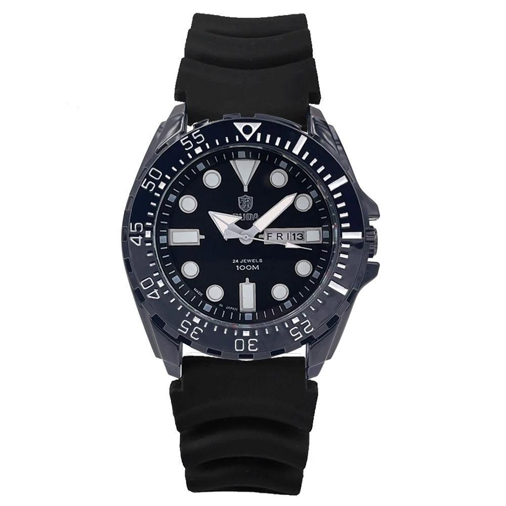 Men's Waterproof Luminous Quartz Movement Business Watch by GJG Denim