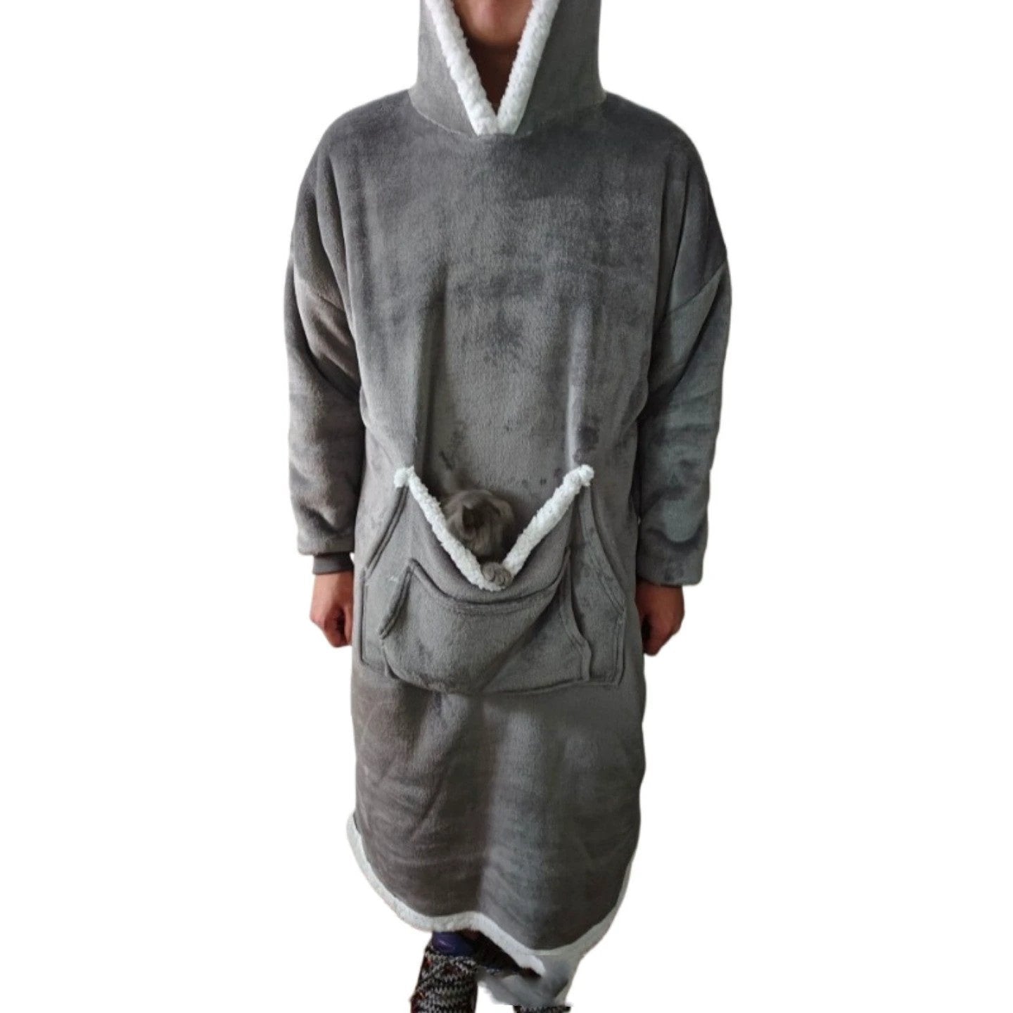 Men's Lazy Pajamas Pullover TV Blanket by GJG Denim