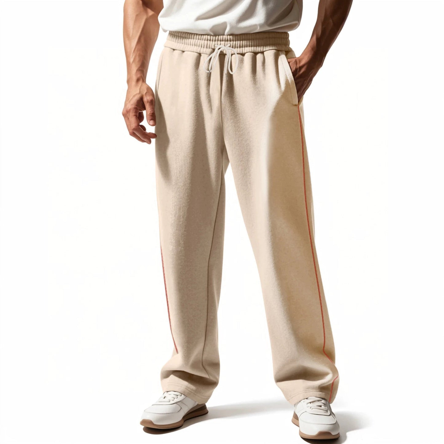 Men's Wear-resistant Heavy Terry Loose Sports Casual Pants by GJG Denim