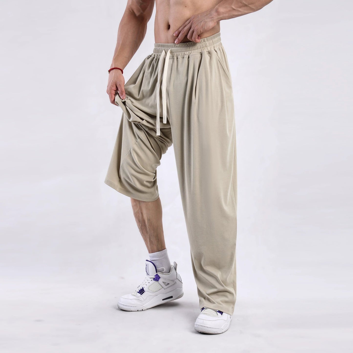 Men's Draping Casual Wide-leg Pants by GJG Denim