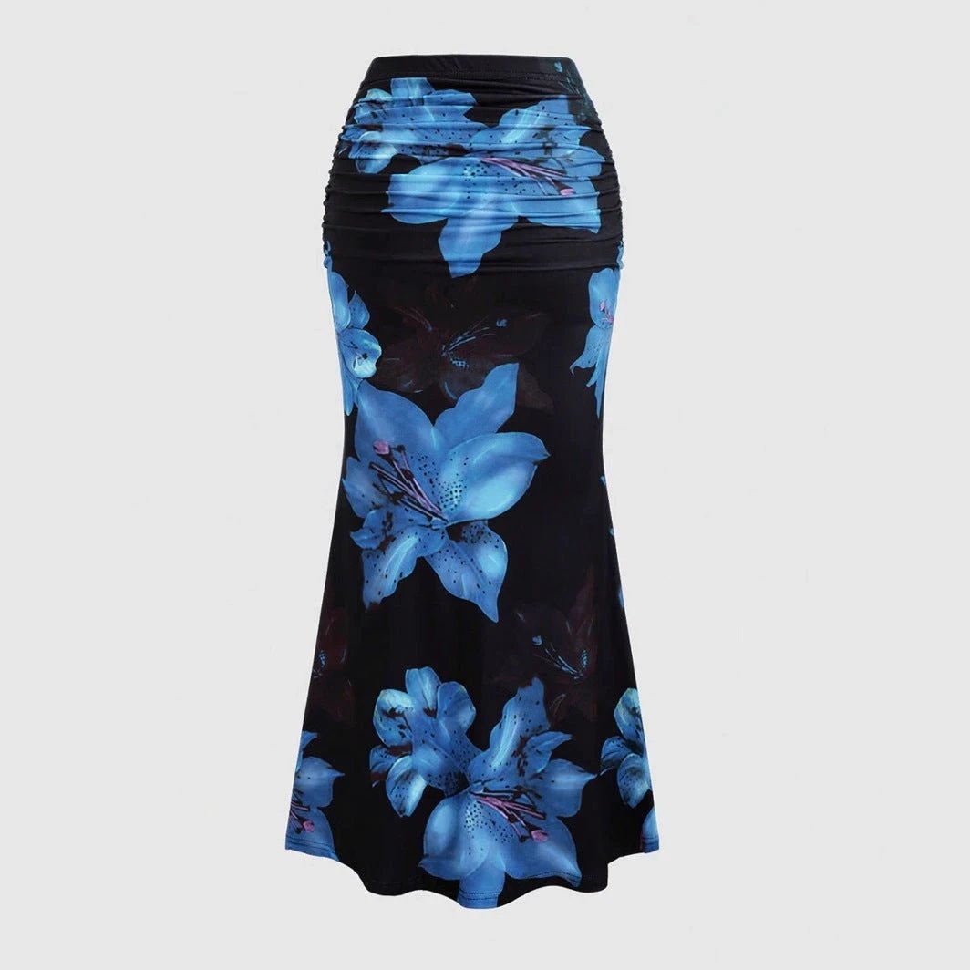 A- Line Skirt Leisure Vacation Long Women's Clothing by GJG Denim