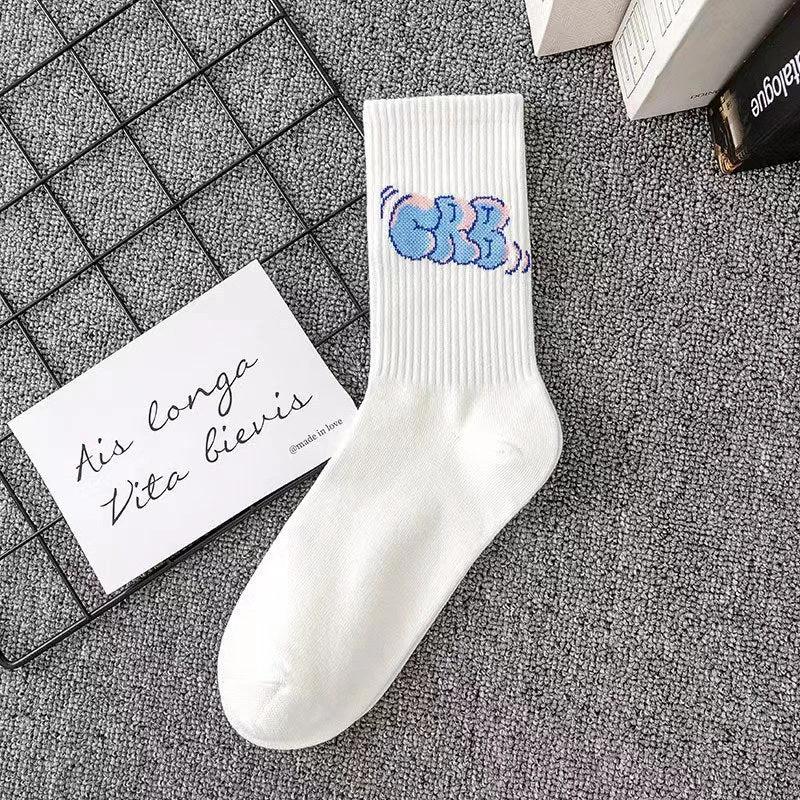 Cotton Men's Basketball Long Socks by GJG Denim