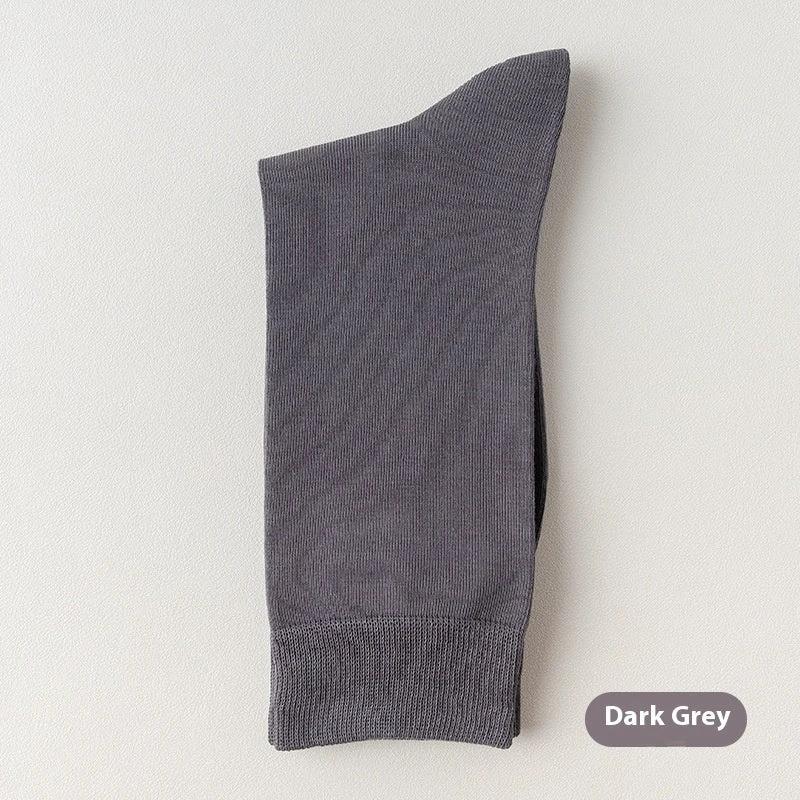 Men's Mid-calf Pure Cotton Business Socks by GJG Denim