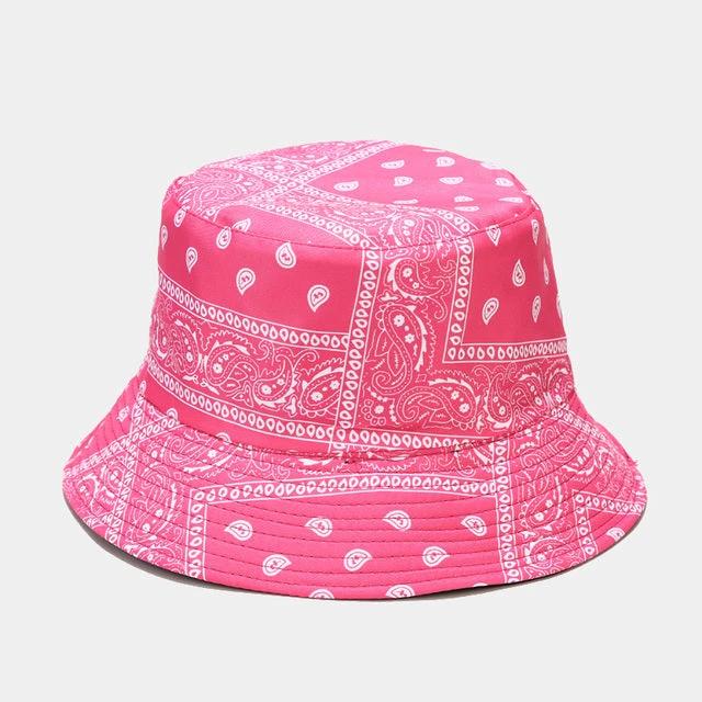 Men's Bandana Printed Bucket Hat by GJG Denim