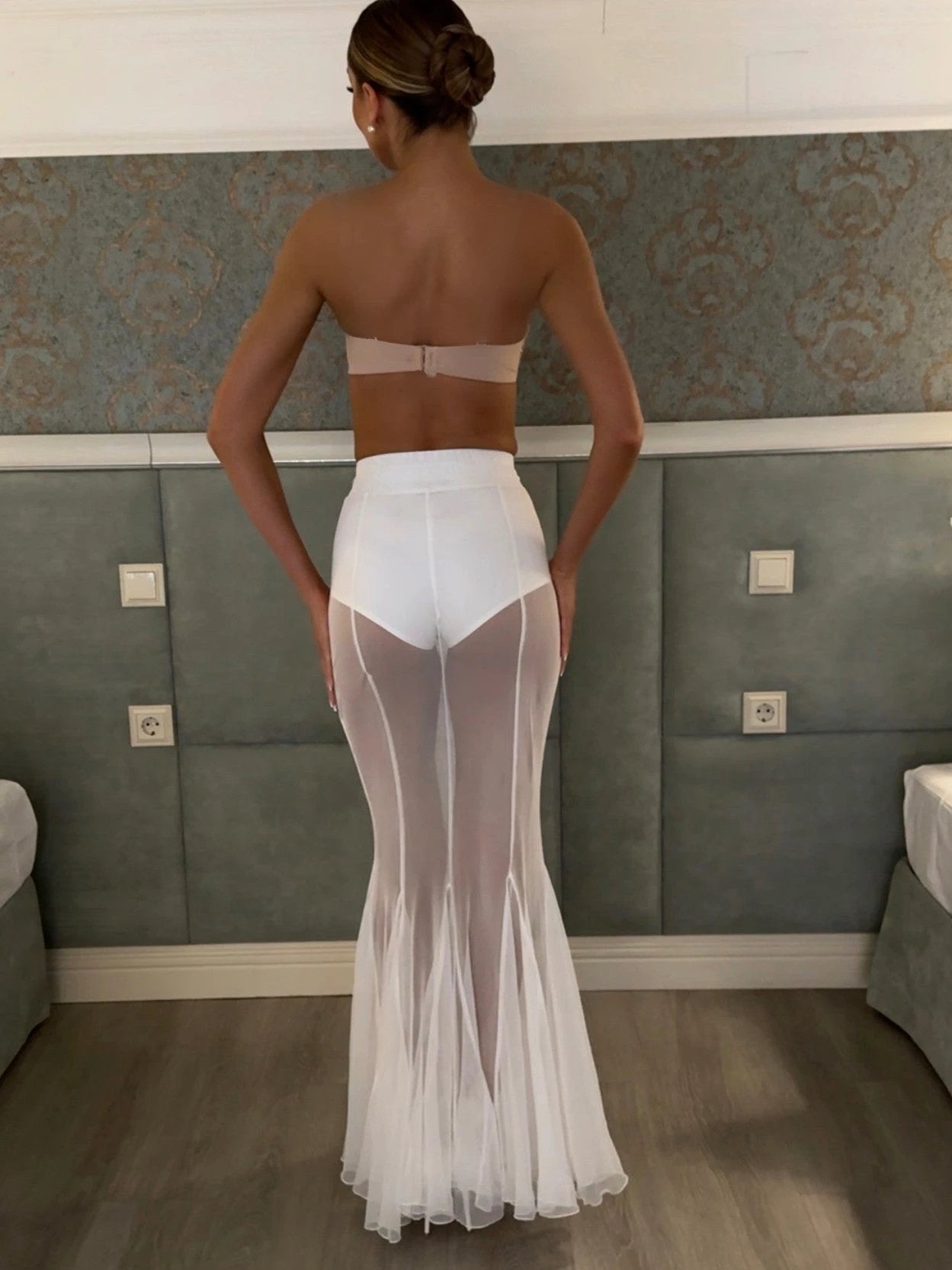 Mesh See-through Skirt by GJG Denim