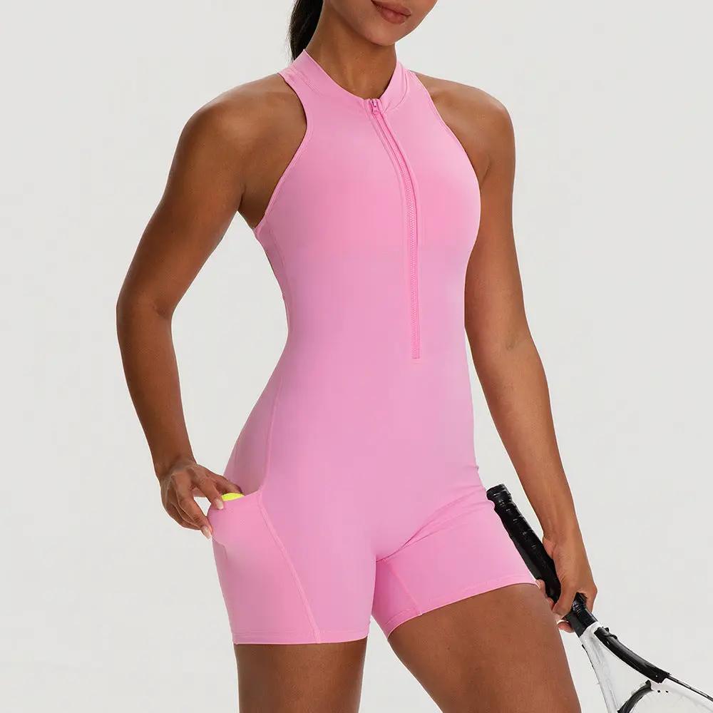 Tight-fitting Padded Peach-butt Fitness Bodysuit by GJG Denim