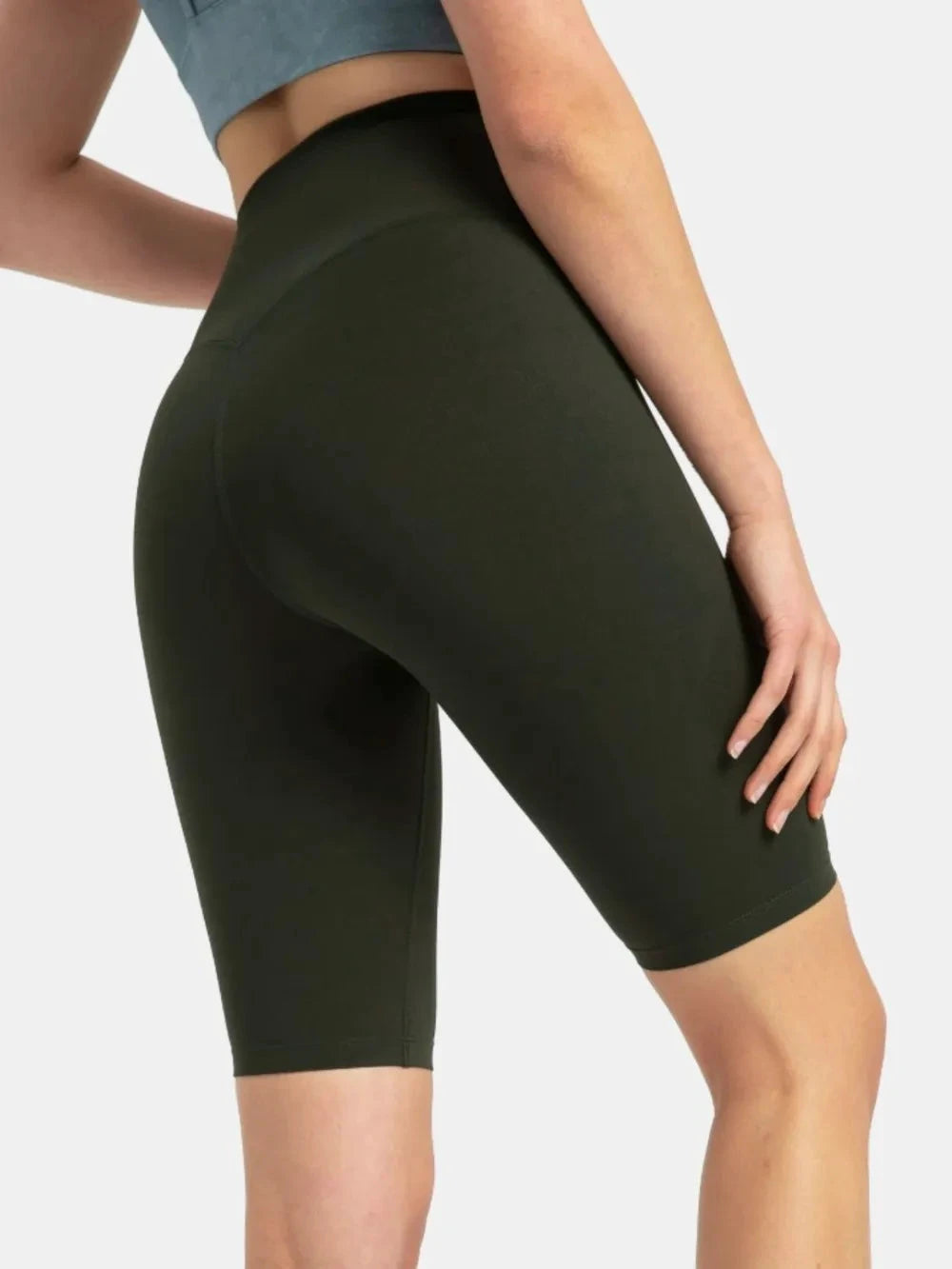 Millennia High Rise Wide Waistband Active Shorts by Lady Ros