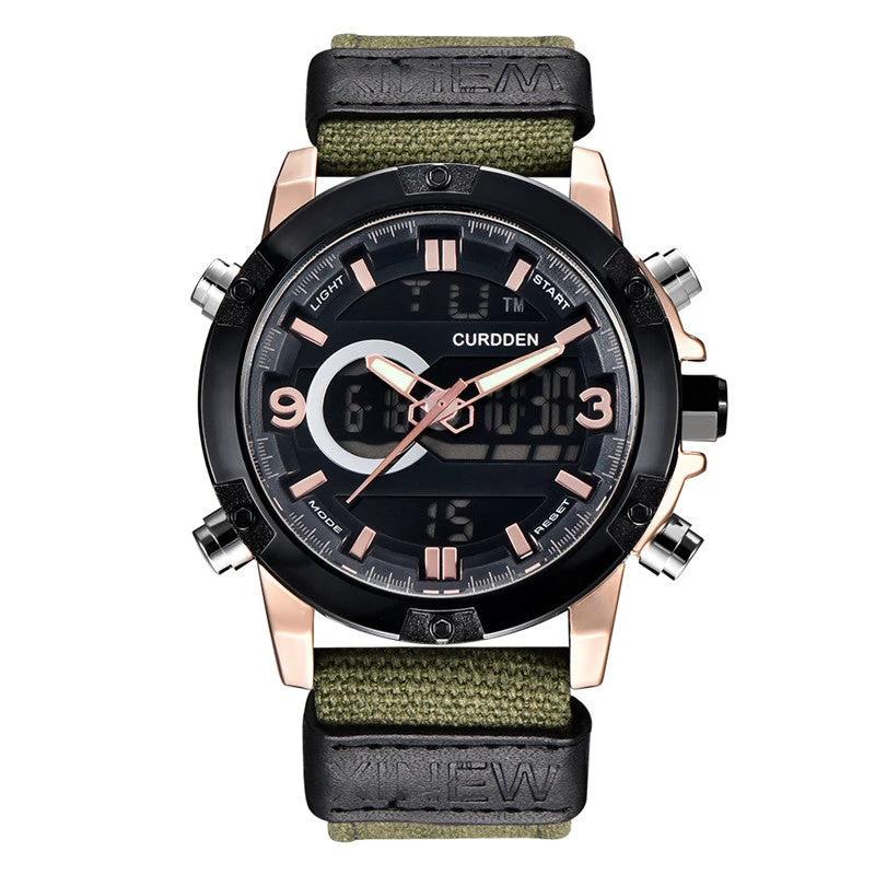 Men's Fashion Belt Multi-functional Watch by GJG Denim