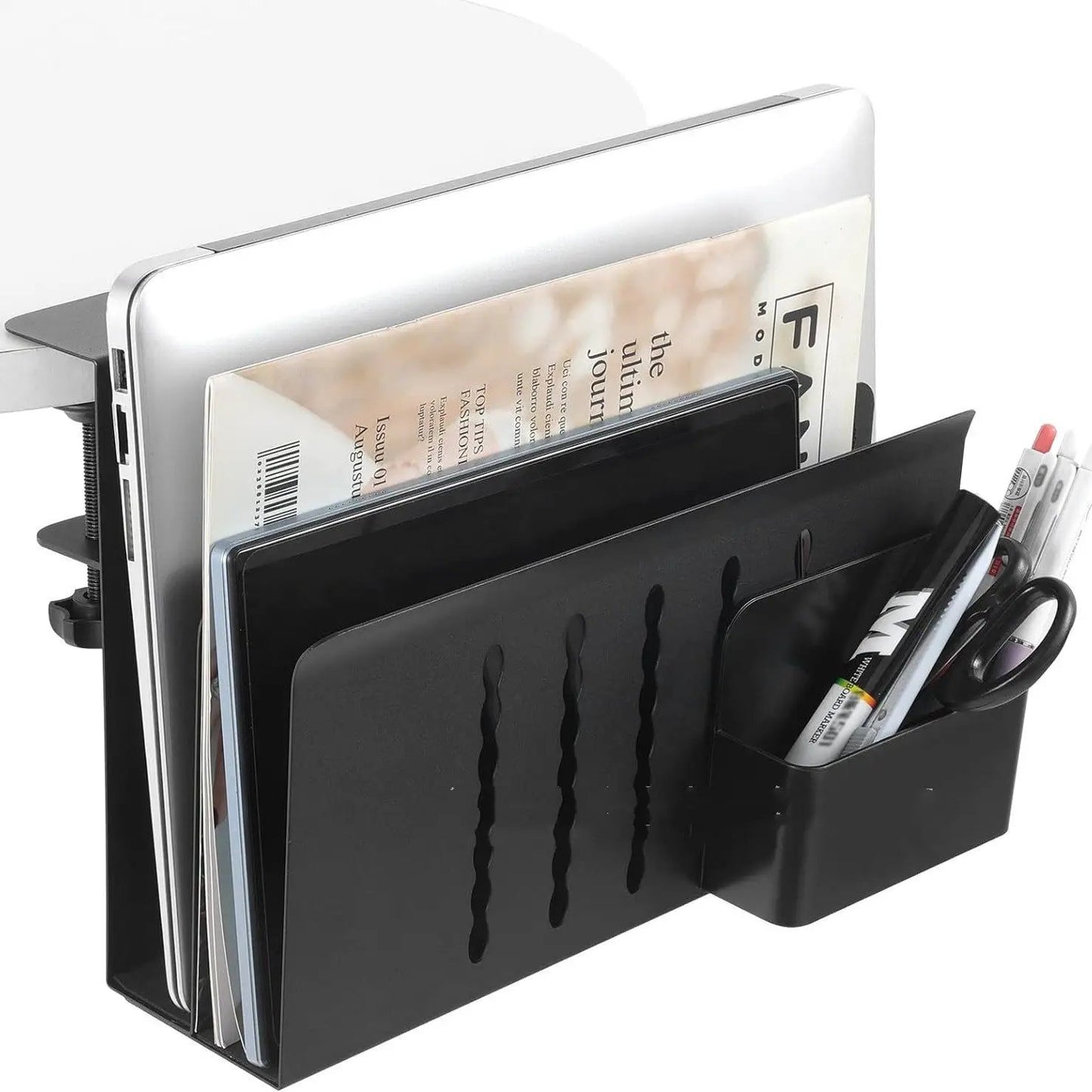 Under-desk Notebook Storage Bracket by GJG Denim