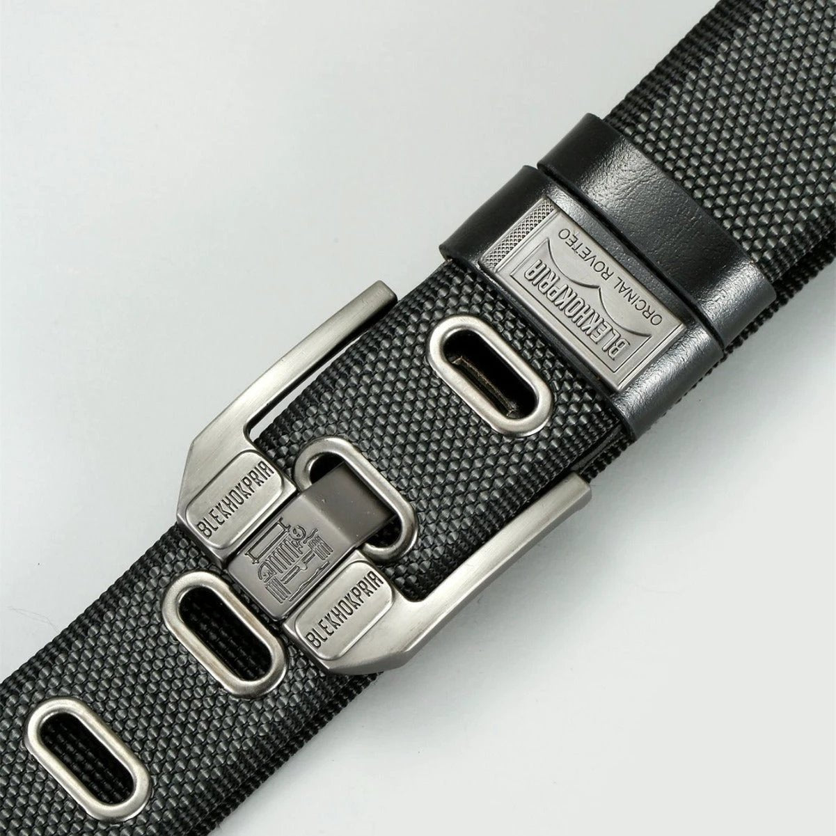 Men's Pin Buckle Casual Retro Canvas Belts by GJG Denim