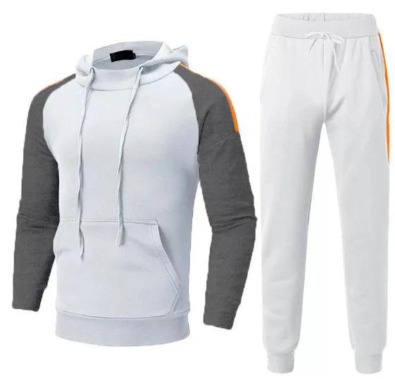 Men's Sport Color-blocked Sweatshirt Sport Casual Set by GJG Denim