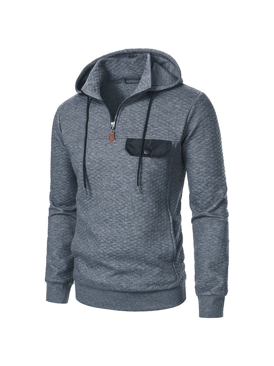 Men's Simplicity Trendy Loose Hooded Sweater by GJG Denim