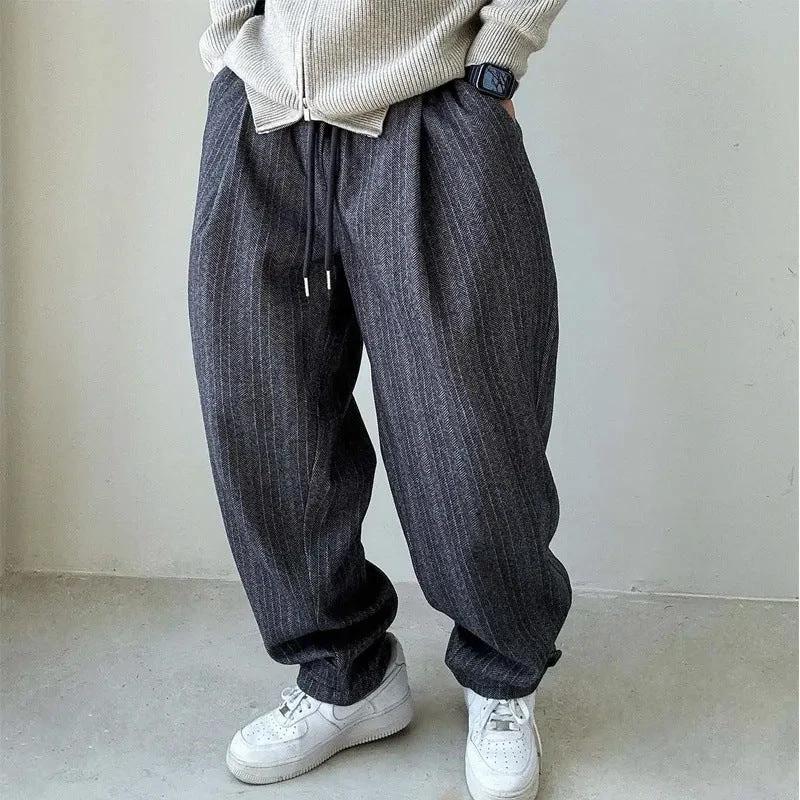 Loose Casual Fashion Brand Wide-leg Harem Pants by GJG Denim