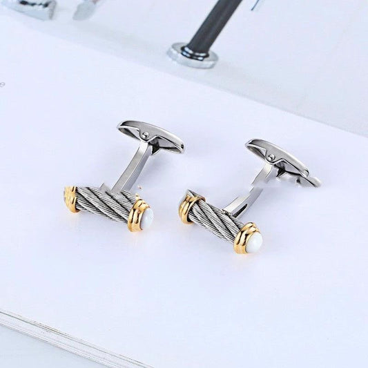 Men's Stainless Steel Cufflink by GJG Denim