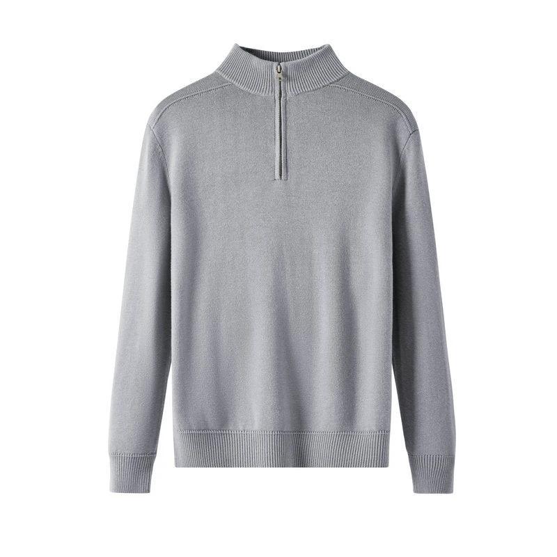Men's Casual Thickened Wool Base Sweater by GJG Denim