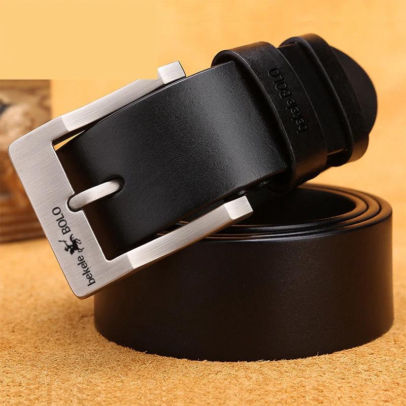 Simple And Versatile Men's Pin Buckle Belt by GJG Denim
