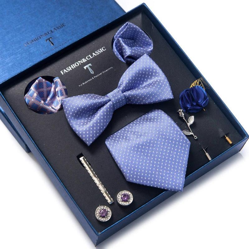 Men's 8-piece Tie Set by GJG Denim