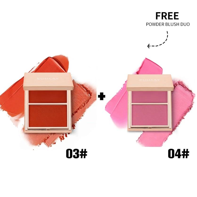 PHOFAY Double-Take Cream & Powder Blush Duo by GJG Denim