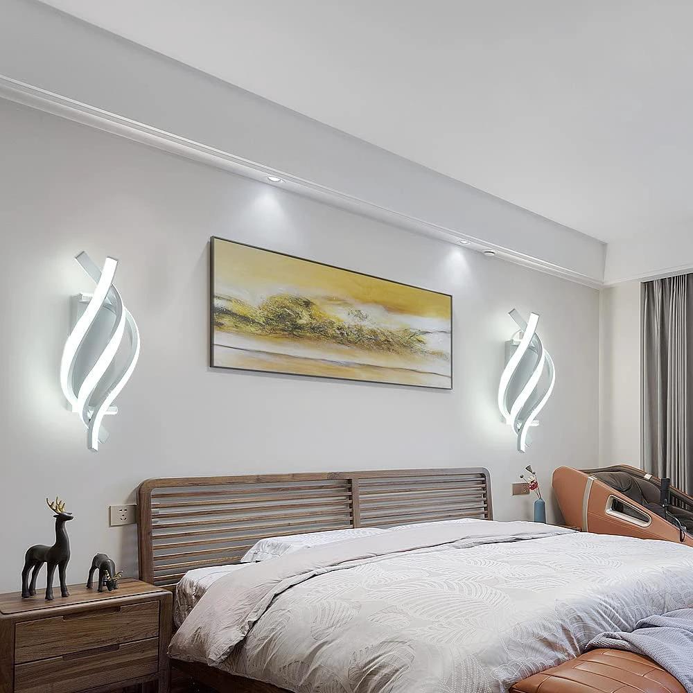 Minimalist Modern Aluminum Wall Bedside Decorative Lamps by GJG Denim