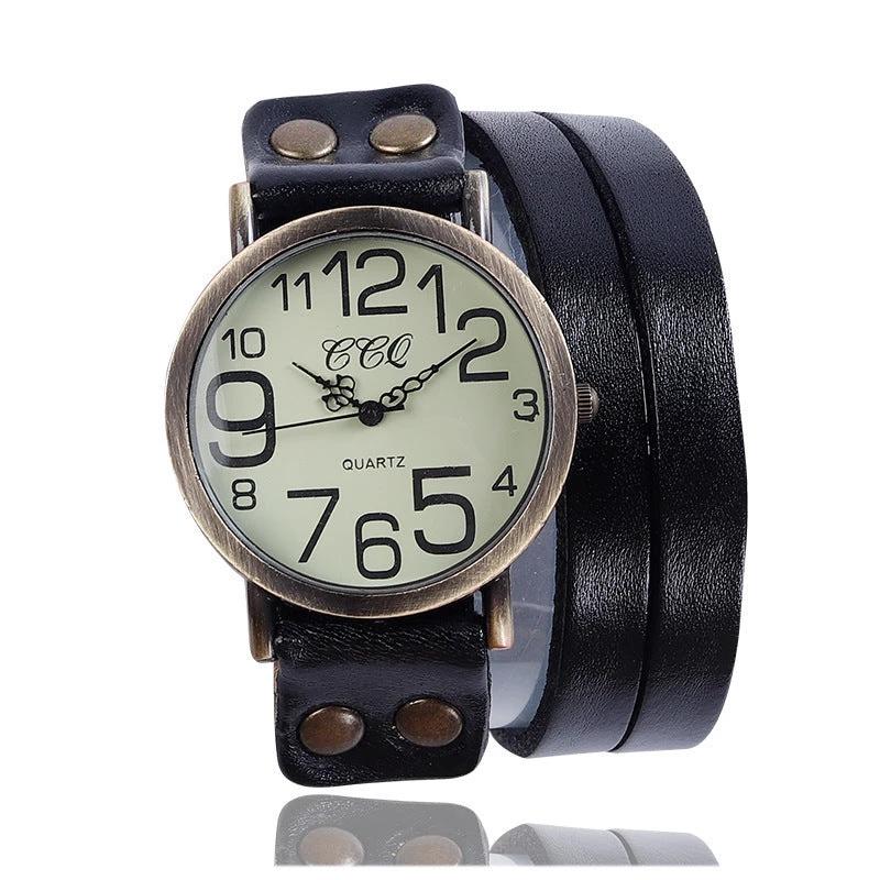Retro Three-circle Casual Watch For Men by GJG Denim