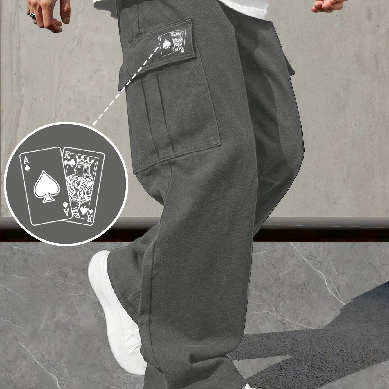Men's Loose Fit Pants With A Drawstring by GJG Denim