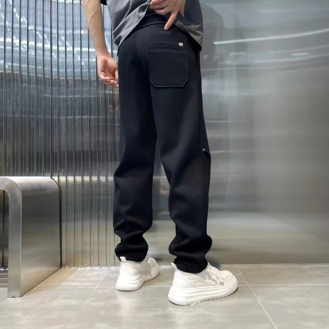 Men's Loose Straight Track Sweatpants by GJG Denim
