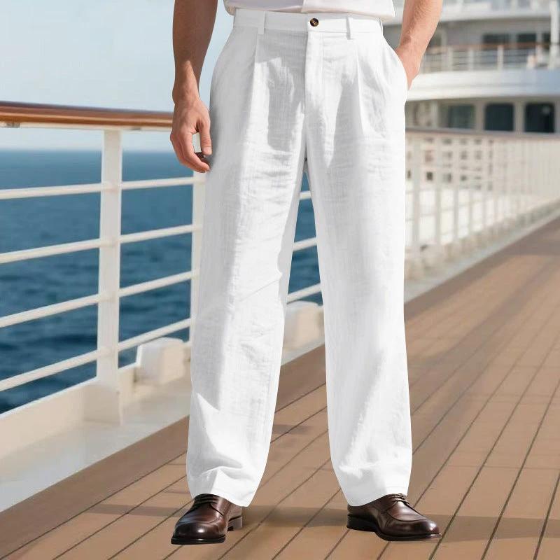 Men's Loose Straight Business Pants by GJG Denim
