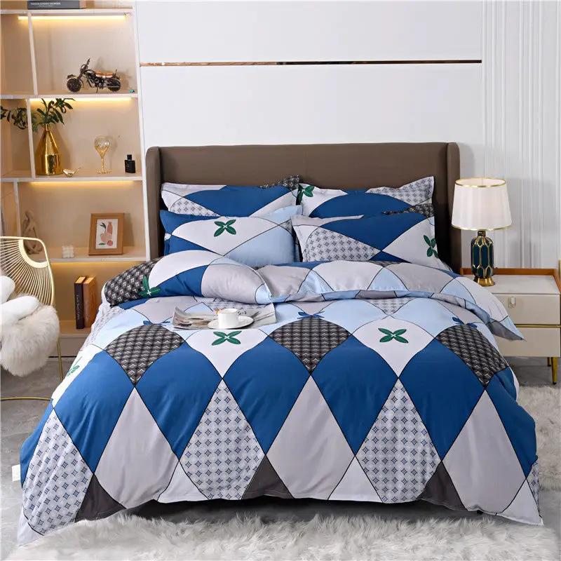 Breathable And Skin-friendly Brushed Duvet Cover And Bed Sheets by GJG Denim