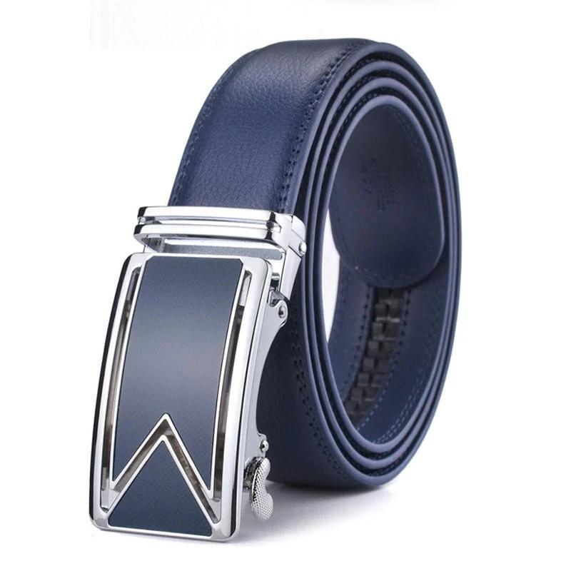 Genuine Leather Men's Comfort Click Belt by GJG Denim