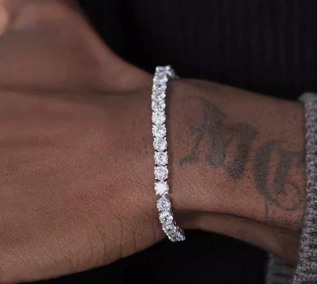 Men's S925 Sterling Silver Bracelet by GJG Denim