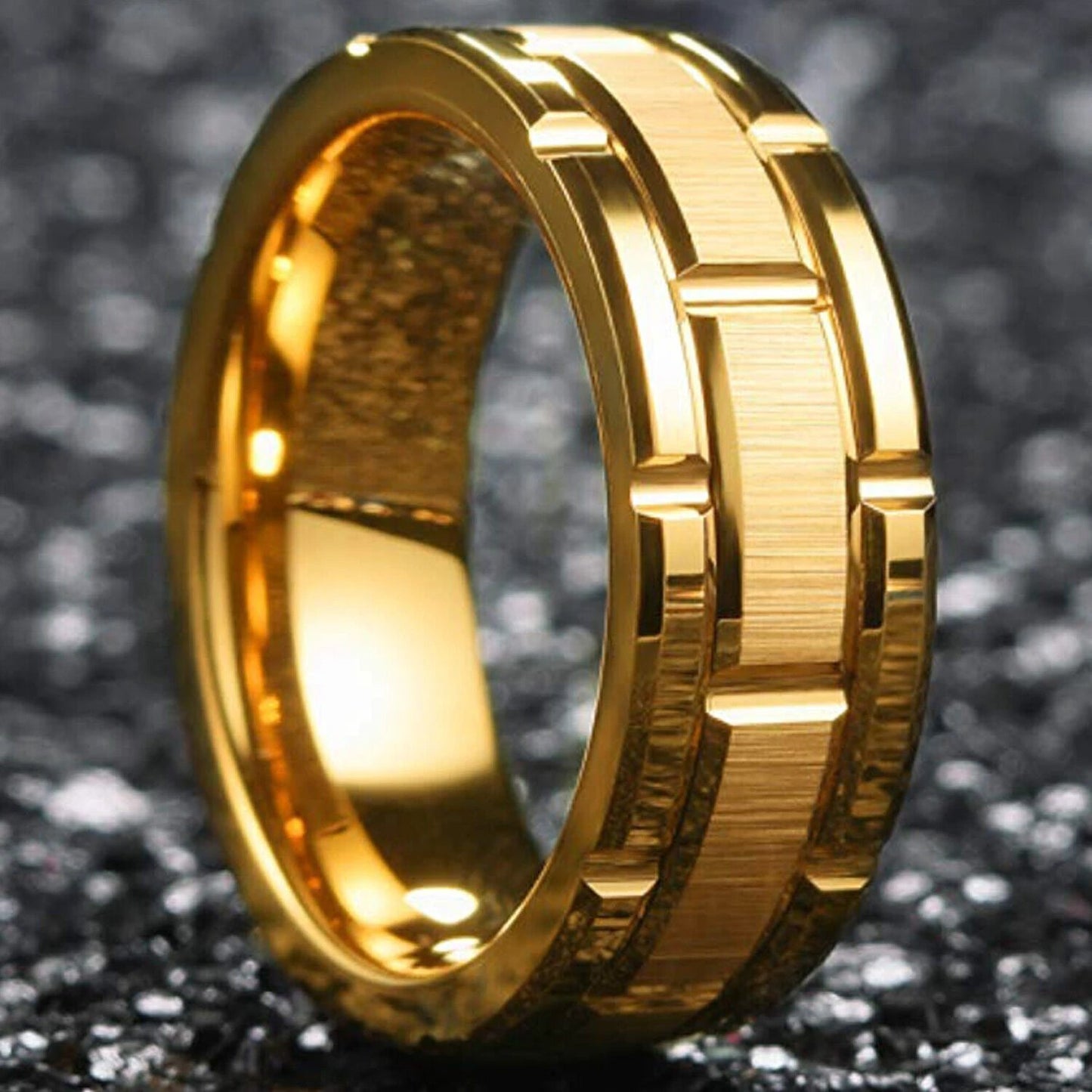 Fashionable Minimalist And Trendy Tungsten Steel Ring For Men by GJG Denim