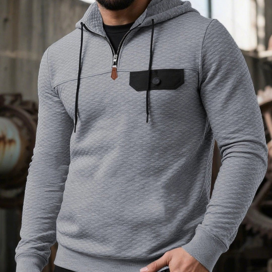Men's Simplicity Trendy Loose Hooded Sweater by GJG Denim