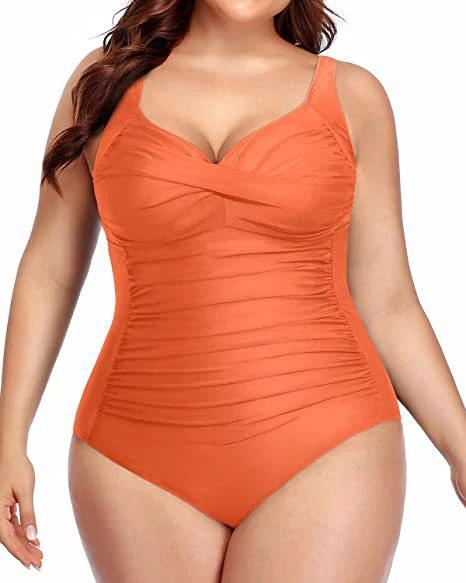 Women's Plus Size One-piece Swimsuit by GJG Denim