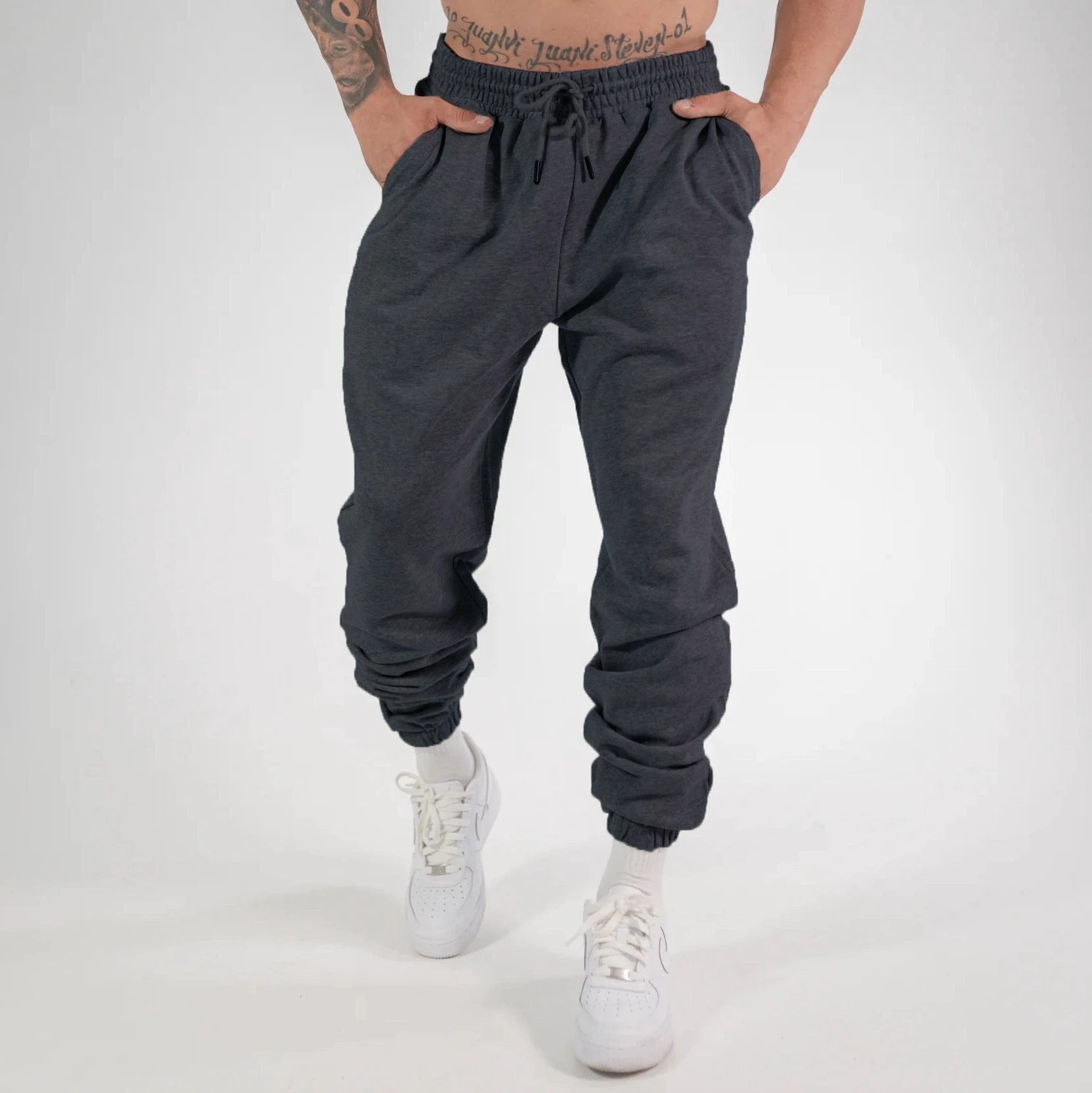 Men's Casual Wide Leg Sweatpants by GJG Denim
