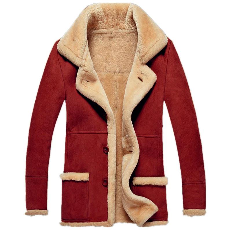Men's Fleece Fur Thick Coat by GJG Denim