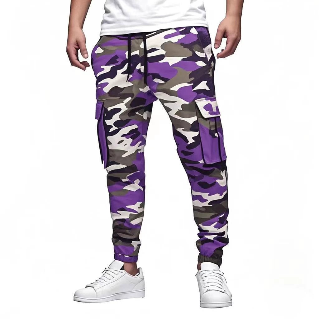 Men's Multi-pocket Drawstring Leisure Pants by GJG Denim