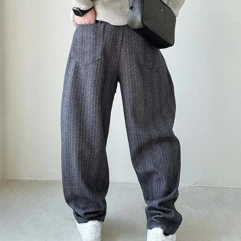 Loose Casual Fashion Brand Wide-leg Harem Pants by GJG Denim