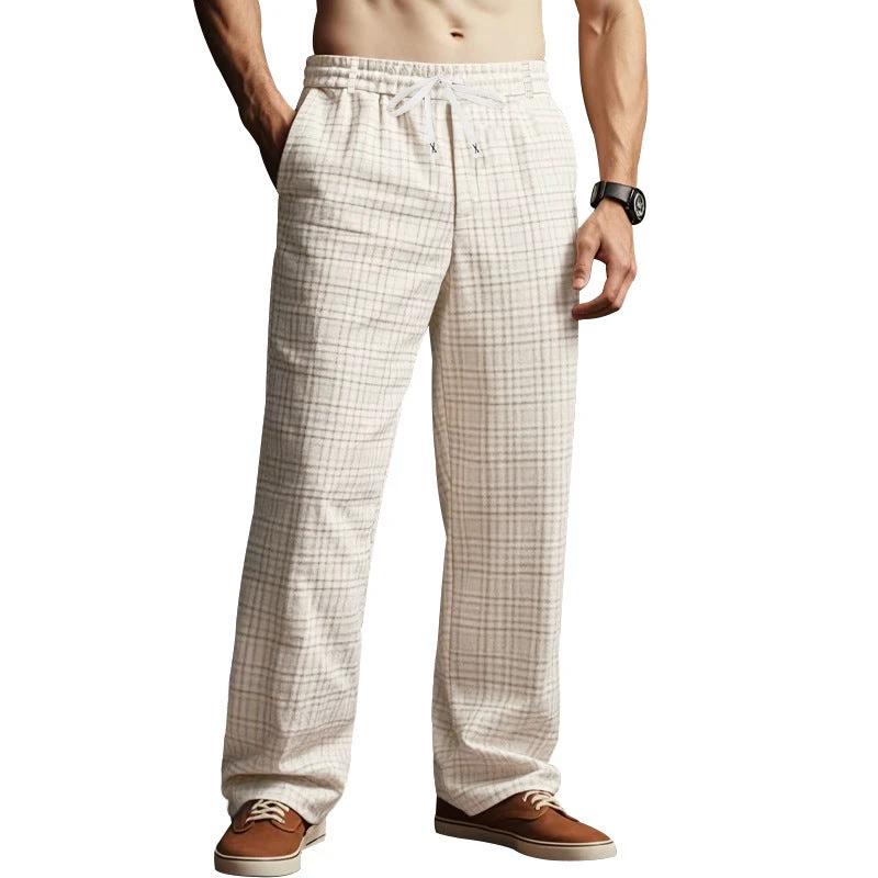 Men's Business Casual Loose Simplicity Pants by GJG Denim