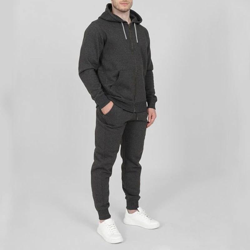 Solid Color Fashion Casual Set Hooded Cardigan Coat by GJG Denim