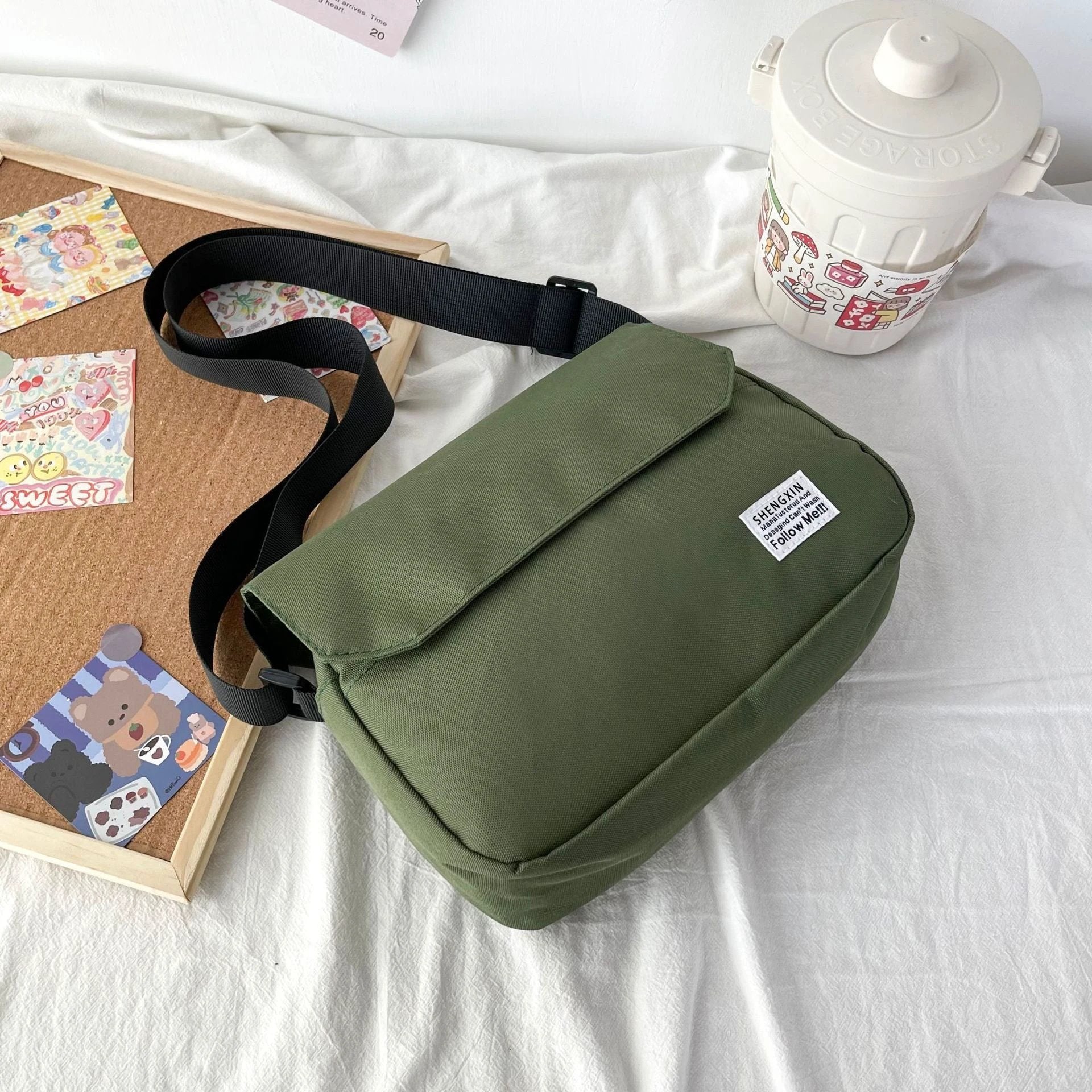 Men's Messenger Small Flap Bags by GJG Denim