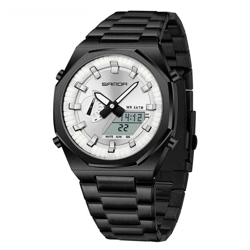 Dual-display Multi-function Men's Watch by GJG Denim
